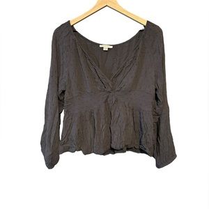 American Eagle Dark Grey Blouse SIZE XL